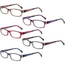 5-Pack Reading Glasses  Anti Eyestrain Computer Reading Glasses For Women And Men Readers 5 Pairs Mix Color 0.50 - 5PairsMixColor - View 2