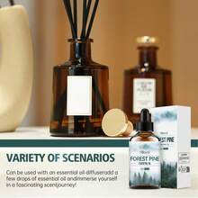 这款森林松树精油，装在配有滴管的优雅瓶子中，适用于家用香薰机、DIY蜡烛制作、松果香氛油和护肤。它是日常使用和圣诞节的理想之选，也是圣诞礼物和装饰品的绝佳选择。 - Forest pine - 查看 5