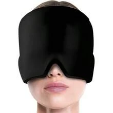 1pc Cool Gel Ice Bag Head Cap,Cooling Gel Ice Pack Cap, Hot And Cold Therapy Headgear, Cold And Hot Treatment Headgear, Relieves Migraine, Cold Compress Sleep Head Cover Eyeshade, Gel Ice Cap Head And Eye Physical Cooling Migraine Hat, Cooling For Migraine Cold And Hot Compress Headgear,For Outdoor,Sport,Travel,Kitchen,Bedroom,School,Office,And For Woman,Man,Children,Adult, Christmas, Halloween - Black - View 13