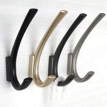 創意設計豪華衣帽鉤,鑽孔單鉤,適用於臥室、客廳、玄關、鞋櫃、衣櫃,金屬製成 - 砂金 - 查看 11