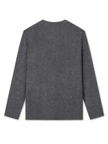 Christmas Outfit Women Comfortable Casual Crew Neck Long Sleeve T-Shirts,"ON THE NAUGHTY LIST AND I REGRET NOTHING"Christmas Prints Women's Clothing,New In 2026 Graphic Tee,Christmas Gifts,Very Suitable For Christmas,Daily Leisure And Home,Fall Clothes For Women,Festive Holiday Design,Stylish And Comfortable Autumn And Winter Outfit Styles - Xám - Xem 2