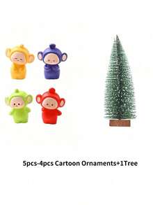 4 piezas de figuritas de resina con diseños de dibujos animados micro, adecuadas para decoración de escritorio, decoración de exhibición, decoración colgante del tablero, decoración del césped, decoración de escritorio de oficina, accesorios colgantes de monitor, colores vibrantes, decoración de micro paisaje, adornos clásicos de estatuas de escritorio, accesorios de bolsa ciega, regalos de cumpleaños, regalos navideños, artículos de colección para el hogar ideales, temporada de regreso a clases