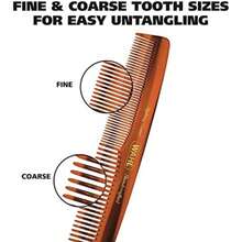 Wahl Peine para barba/cabello para hombre, plegable, peine hecho a mano para el cabello, la barba y el bigote(Estilo) - Multicolor - Ver 3