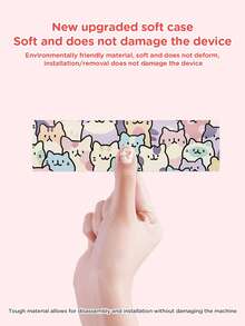 1 pieza 2 Carcasa protectora (2025), con estampado de gato y carcasa transparente protectora, compatible con Switch 2/Switch OLED/Switch NS, material de carcasa suave para proteger tu dispositivo, el mejor regalo para jugadores de Switch - Multicolor - Ver 3