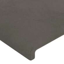 vidaXL Kopfteil Dunkelgrau 90x5x78/88 Cm Samt - Grey - View 4