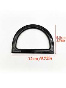 DIY树脂手提包提手，D形半圆形提手，扁平提手，替换包包提手，手工编织包包提手，高端礼盒提环配件，适用于DIY沙滩包、装饰钱包和手提包，也可用于钩编草编工艺品。