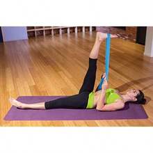 ProsourceFit Correa de Yoga de algodón Duradero con Hebilla para Estiramiento, flexibilidad y Terapia física(Agua) - Multicolor - Ver 6