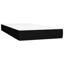 vidaXL Boxspringbett Mit Matratze, Schwarz, 90x200 Cm, Stoff - nero - Visualizzare 5