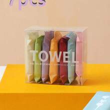 A Pack Of 14 Pieces Compressed Disposable Washcloths Travel Portable Facial Cleansing Towel Thickened Wet And Dry Dual-Use Travel Essentials Travel Accessories Compact And Portable Honeymoon Use Compressed Disposable Washcloths Travel Portable Facial Cleansing Towel Travel Holiday Essentials,Disposable Compressed Face Towel, Expanding To About 24cm*30cm When Exposed To Water. Travel Accessories Travel Outdoor Gear - Nhiều màu - Xem 4