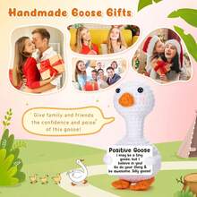 1pc Hand-Crocheted Goose-Shaped Decorations To Change Any Space, It Is A Positive Energy Element In Home Decoration. Its Lovely Appearance And Positive Gift Message Make It An Exciting Decoration In Any Room. - Multicolor - View 7