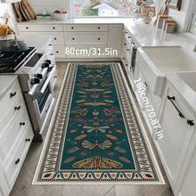 Covor Premium din Flanel cu Temă Animală Sălbatică - Design cu Urși și Cerbi de Pădure, Antiderapant și Lavabil la Mașină, Pentru Living, Dormitor, Bucătărie și Mai Multe - Covor Versatil pentru Decorul Casei - Pentru Proprietari de Case și Iubitori de Animale - Perfect pentru o Ambianță Confortabilă și Caldă - Cadoul Ideal pentru Casă Nouă și Sărbători