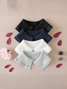 1pc Autumn/Winter Detachable Knitted Collar Warmer Sweater, Washable & Dirt-Resistant