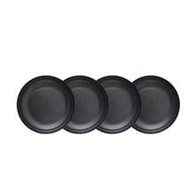 Black Reusable Tableware Set, Plates, Bowls, Cups, Durable, Suitable For Home Kitchen, Dining Room, Camping, Outdoor - Black - View 12