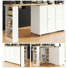 Kitchen Cabinets - White + MDF - View 1