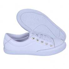Women's Sneakers In Genuine Leather - Lightweight And Comfortable For Everyday Wear - trắng - Xem 4
