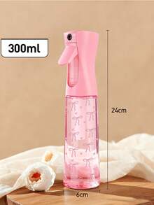 200毫升/300毫升可重复灌装蝴蝶结PET旅行喷雾瓶，专业高压雾化连续喷雾器，美发造型工具，护发产品及配件，沙龙美容旅行必备，多功能喷雾瓶，适用于旅行、美发产品、美发工具、美发用品、发型师、沙龙设备