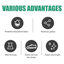 Gel blanqueador para calzado. Elimina manchas y suciedad. Antioxidante. Elimina el amarilleo de los bordes. Restaura el blanco. Previene el agrietamiento del empeine. Apto para todo tipo de calzado. 90 g. - Blanco - Ver 5
