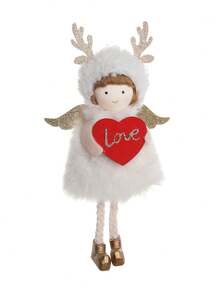 1 pieza Decoración del Día de San Valentín Colgante, Muñeca de ángel linda decoraciones del Día de San Valentín Decoración exquisita para el hogar Accesorios de decoración de fiesta Decoración del árbol de Navidad, Regalo romántico, Decoración del hogar, Decoración del Día de San Valentín