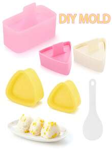 1pc/3pcs/5pcs DIY Sushi Mold,Musubi Mold,Rice Spoon,Musubi Maker Press,Musubi Maker Press Mold, Onigiri Mold Sushi Rice Maker, Musubi Luncheon Meat Rice Rice Ball Mold - Multicolor - View 1