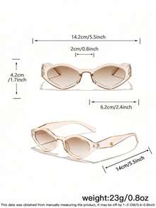 2副青少年（12-16岁）几何钻石框时尚眼镜，适合假日郊游、服装搭配和节日礼物 - 彩色 - 查看 8