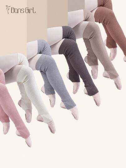 DonsGirl 2 pares de calentadores de piernas de punto acanalado estilo Y2K - Calcetines de baile lindos de otoño, adecuados para ballet/yoga/fitness