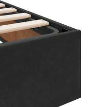 vidaXL Letto contenitore con materasso, nero, 180 x 200 cm, velluto - nero - Visualizzare 11