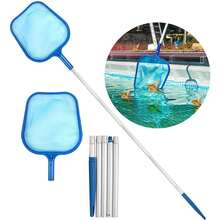 Skimmer Profesional Para Piscinas, Pool Skimmer Net, Red De Limpieza De Piscinas Con Pértiga Telescópica, Material De aleación De Aluminio, Premium Kit Limpieza Alberca,Red Para Limpiar Alberca Recolección De Basura De Hojas - Celeste - Ver 1