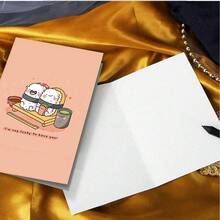 1张精美情人节/周年纪念贺卡。送给丈夫。附信封。优质纸张。祝您青春永驻，身体健康。饰有心形图案。妻子送给丈夫的完美情人节贺卡（4.7英寸 x 6.7英寸） - 彩色 - 查看 8