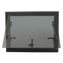 Camper Push Out Window, RV Window With Screen Exit Window Replacement For RV Camper Caravan 25.59x19.69in - Black - View 7