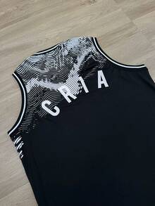Chronic Dry Fit Basketball Tank Top - 黑色 - 查看 3