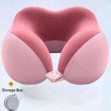 Ergonomic U-Shaped Neck Pillow With Storage Bag - Memory Foam Travel Pillow, Slow Rebound Technology, Machine Washable Cover, Lightweight And Portable, Ideal For Airplane, Office And Home Use - Supports Neck And Head, Perfect For Resting, Reading And Video Watching - Available In Multiple Colors, Comfortable Support Travel Pillow - Multicolor - View 15