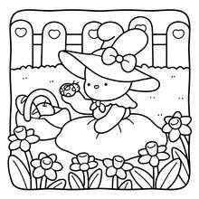 48 Pages 245g Thick Paper "Little Friends" Vol.2 Coloring Book: Adorable And Simple Art Book, Cover Features Charming Cow And Animal Companions (Umbrella, Rabbit, Puppy, Etc.) - An Ideal Choice For Adults To Relax And Relieve Stress, Suitable For Stationery, School Supplies, And As A Gift For Girls, Valentine's Day, New Year - Little Friends 2 - View 3