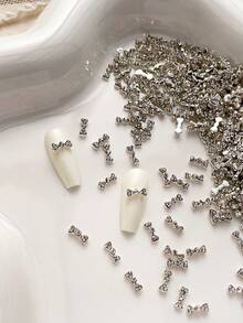 Autumn 20pcs Mini Heart-Shaped Rhinestone Nail Charms, Japanese And Korean Style 3D Y2K Metal Nail Supplies For Valentine's Day, Shiny Rhinestone Nail Gems, Suitable For Multi-Functional DIY Accessories Nail Decoration - Multicolor - View 6