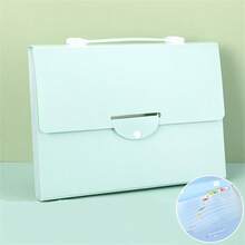 13-Slot Accordion Folder Bag, A4 File Organizer, Large Capacity Student Test Paper Sorting Storage Bag, Waterproof Office Document Holder - Multicolor - View 13