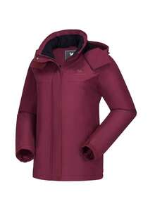 CAMEL CROWN Women's Ski Jacket, Warm Fleece Lined Waterproof Snowboarding Jacket For Winter Outdoor Sports - Hot Pink - View 5