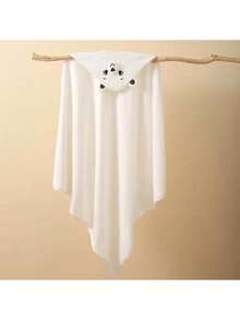 Coral Fleece Children's Cartoon Hooded Bathrobe, Wearable Hooded Cloak, Soft Absorbent Baby Swimming Hooded Towel - Multicolor - View 4