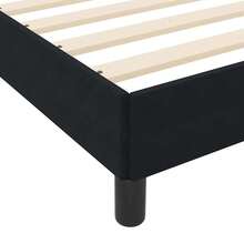 vidaXL Boxspringbett Mit Matratze, Schwarz, 120 X 200 Cm, Samt - Black - View 11
