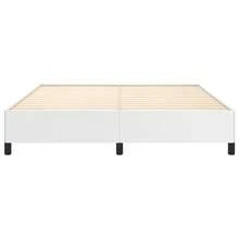 vidaXL Bettgestell Weiß 160x200 Cm Kunstleder - White - View 5