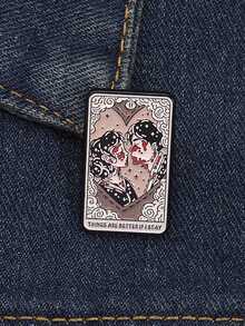 1PC THINGS ARE BETTER IF I STAY Brooch Enamel Pins Cover Of American Punk Band Music Album Brooches Lapel Badge Jewelry Accessories - Nhiều màu - Xem 2