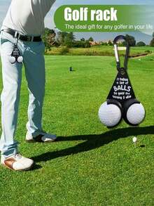 Golf Ball Holder With Clip Creative Golf Ball Stand Funny Golf Ball Storage Rack Excellent Gift For Men And Women Golf Enthusiasts Lovers Golf Training Tool Funny Golf Gift Golf Accessories Golf Bag Accessories Golf Stuff - Multicolor - View 6