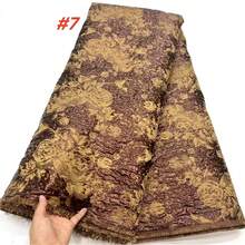 African Brocade Jacquard Lace Fabric 2026 High Quality Lace Material Nigerian French Gilding Lace Fabric For Wedding Dress Sewing - Multicolor - View 9
