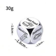 11th Anniversary Food Dice Date Night Surprise Gift, Halloween Basket Filler, Wedding Birthday Christmas Valentine's Day Gift For Boyfriend, Girlfriend, Husband, Wife, Her, Him - Multicolor - View 2