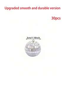 10pcs Disco Ball Set In Assorted Sizes - 1.18/1.57/3.15 Inches - Various Round Silver Disco Balls, Suitable For 70s 80s Disco Themed Birthday, New Year, Party, Home Decor, Christmas Gifts, Disco Ball Decorations Christmas Decorations Room Decor Winter Christmas Decorations Home Christmas Gifts Christmas Decor