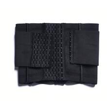 Double Belt Waist Cincher Trainer Slimming Body Shaper Corset Adjustable Shapewear Flat Belly - Black - View 2