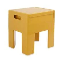 YUNRUX Shoe Changing Stool - Brown - View 3