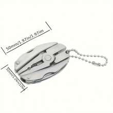 Portable Folding Pliers, Mini Multi-Tool, 6-In-1 Stainless Steel Screwdriver, Hammer, And Wrench Set. - Bạc - Xem 4