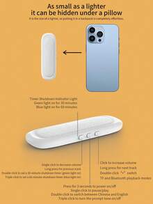 QY13骨传导枕头睡眠音箱，轻巧便携，声音不漏出，可插入卡中睡眠声音