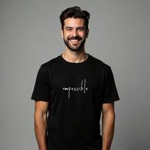 Comfortable Minimalist Printed T-Shirt - Negro - Ver 1