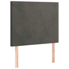 vidaXL Bettgestell Ohne Matratze, Dunkelgrau, 80x200 Cm, Samt - Grey - View 9