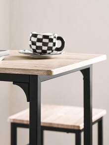 SoBuy OGT10-PF Bartisch Set 3-teilig Bistrotisch mit 2 Stühlen Esstisch Sitzgruppe Vintage Bartisch Mit Barhocker Set Bartisch Bartisch Küche Bartisch Mit Stühlen Esstisch Esstisch Stühle Barhocker Esstisch-Set Mit Stühlen Esszimmerstuhl Küchenstuhl Küchenstühle Küchentisch Küchentisch Für Kleine Räume Küchentisch Mit Stuhl Stahlgestell Stehtisch Stehtisch Für Stehtisch Stehtisch Mit Hocker Tisch Tisch Mit Stühlen Tisch-Set Mit Hockern Tisch-Set Mit Stühlen Esszimmermöbel Grau MDF (E1) 80x50x87 cm